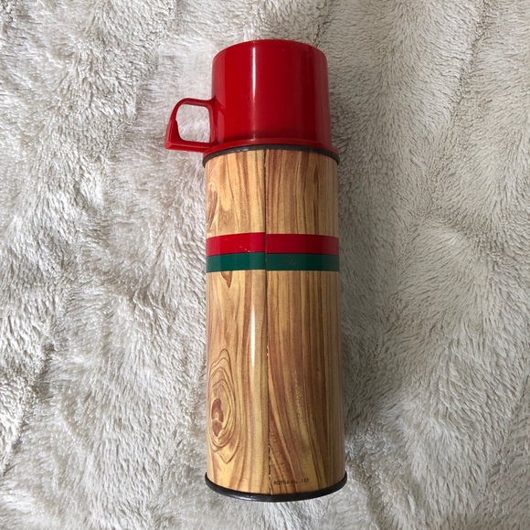 Vintage wood grain Thermos // Model 155 - Picture 2 of 5